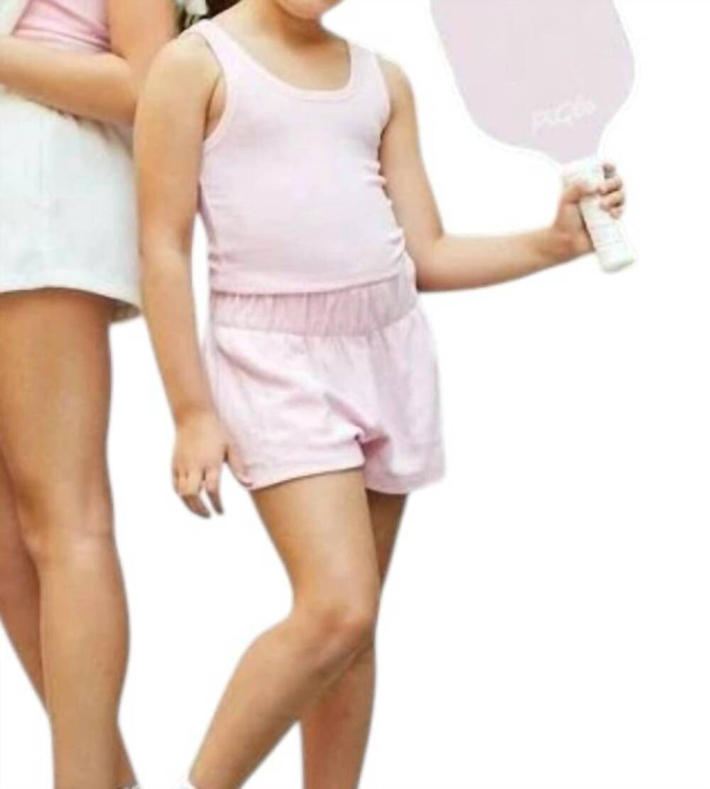 NEW THEME girls emma with cherries terry tank in pink